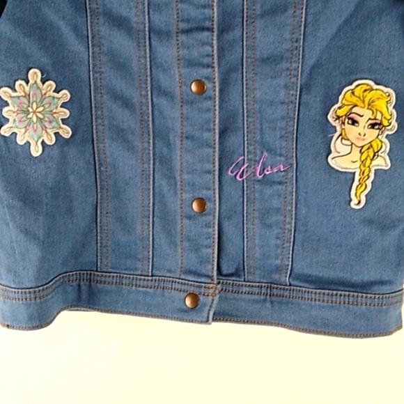 Disney - Frozen Long Sleeve Denim Jacket - Size 10 - Picture 2 of 6